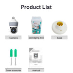 D211EM WiFi Bluetooth-compatible Camera E27 Bulb Shape 3MP Wireless Motion Detection Two-Way Voice Night Vision Camera