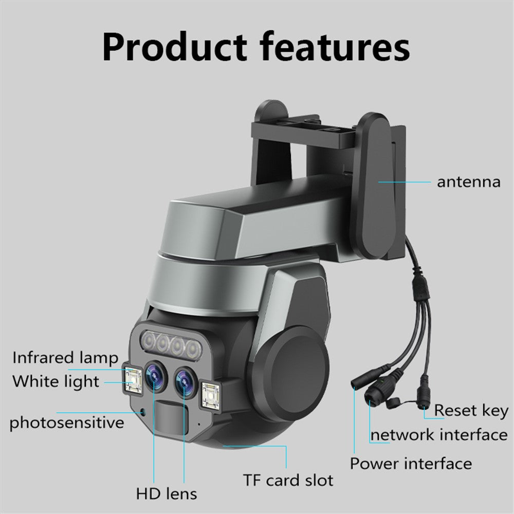Q820M 10x Zoom Binocular Monitor Night Vision Home Surveillance WiFi Camera