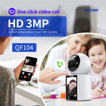 ESCAM QF104 WiFi-säkerhetskamera för videosamtal 3MP Babyvakt för husdjur Rörelsedetekteringsinspelare