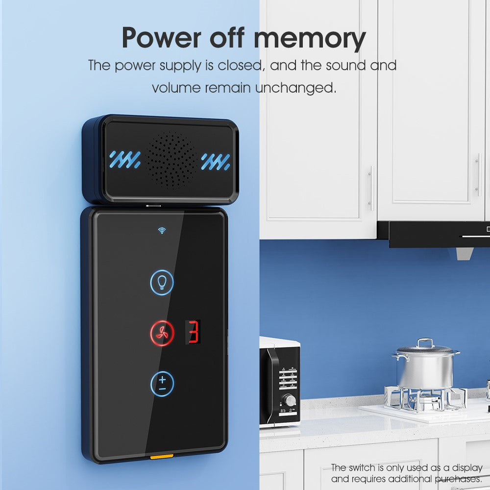 Smart Wireless Doorbell 4-Gear Volume Waterproof Home Door Bell, 2 Receiver + 2 Buttons (CE is applying)