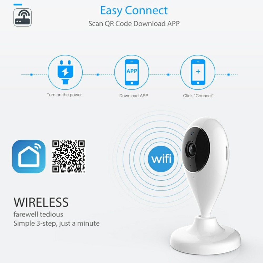 NEO NIP-55AI Wireless Night Vision Camera Home Security Mini Indoor WiFi Camera