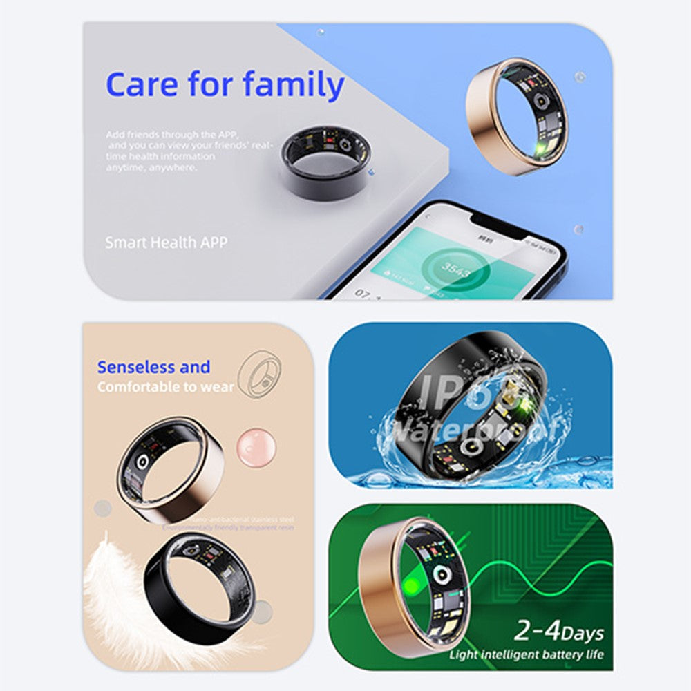 R11M Smart Ring Sundheds- og søvnovervågning Fitness Tracker