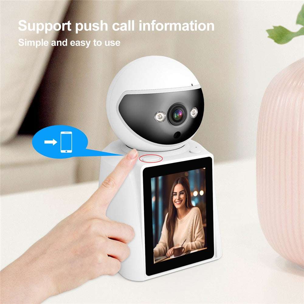 SRIHOME SH053 2.8 Inch IPS Screen PTZ Dome Camera AI Humanoid Detection Home Security Baby Monitor