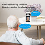 SRIHOME SH053 2.8 Inch IPS Screen PTZ Dome Camera AI Humanoid Detection Home Security Baby Monitor