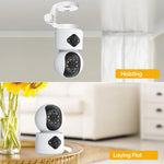 Dual Lens Night Vision HD Camera Home Security Phone Remote Monitoring WiFi Camera (No Memory Card)