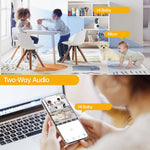 Dual Lens Night Vision HD Camera Home Security Phone Remote Monitoring WiFi Camera (No Memory Card)