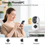 Dual Lens Night Vision HD Camera Home Security Phone Remote Monitoring WiFi Camera (No Memory Card)
