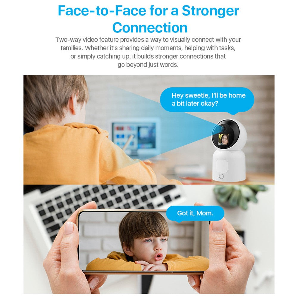 ZOSI C5195 5MP HD Home Security Camera AI Gesture Recognition Video Intercom WiFi Camera (No TF Card)