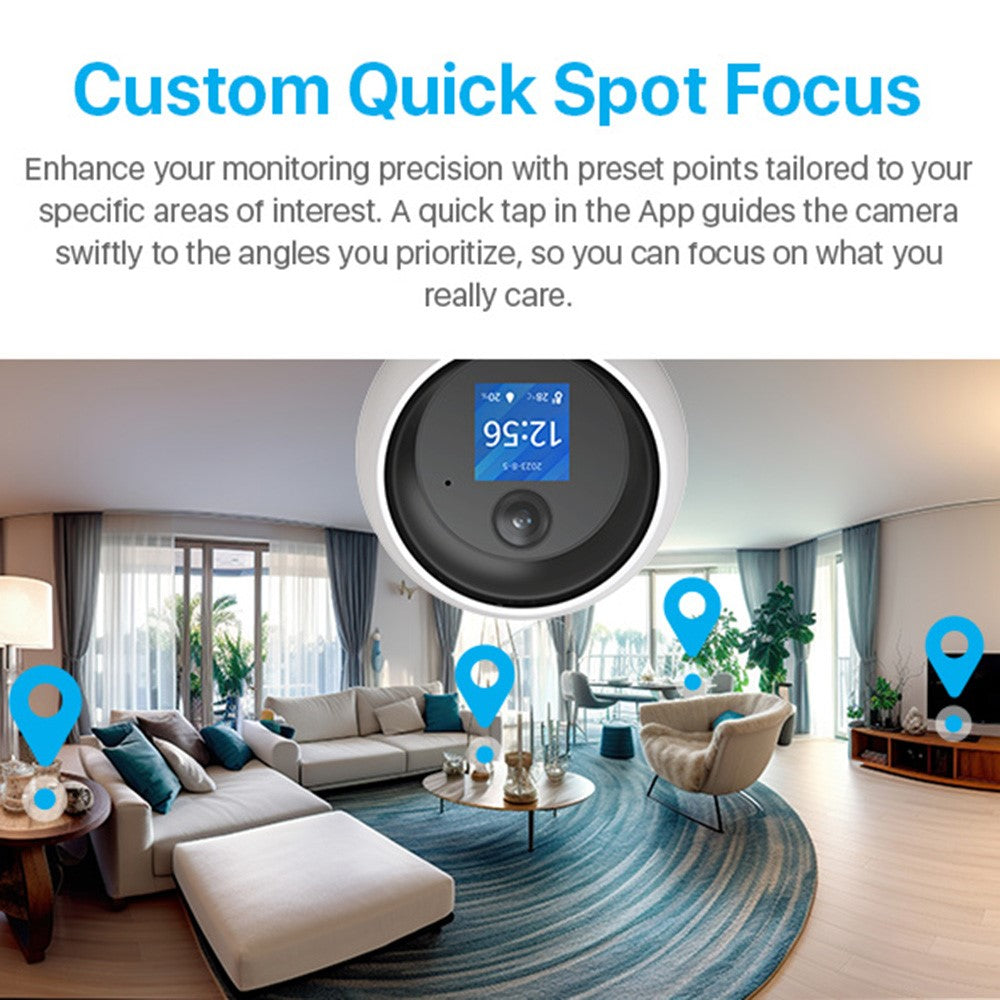 ZOSI C5195 5MP HD Home Security Camera AI Gesture Recognition Video Intercom WiFi Camera (No TF Card)