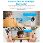 ZOSI C519M 4MP HD Video Intercom Camera AI Motion Detection Anti-Theft Indoor WiFi Camera, No TF Card