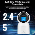ZOSI C519M 4MP HD Video Intercom Camera AI Motion Detection Anti-Theft Indoor WiFi Camera, No TF Card