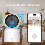 ZOSI C519M 4MP HD Video Intercom Camera AI Motion Detection Anti-Theft Indoor WiFi Camera, No TF Card