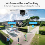 ZOSI C298SE 6MP Dual Lens HD WiFi Camera Humanoid Tracking Two-Way Audio Security Camera