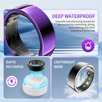 PX01 Bluetooth-kompatibel Smart Ring til Sundhedsovervågning Multifunktionel Fingerring med Opladerbase