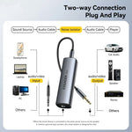ESSAGER Portable 3.5mm Audio Ground Loop Isolator Noise Eliminator for Home Car Stereo Audio System