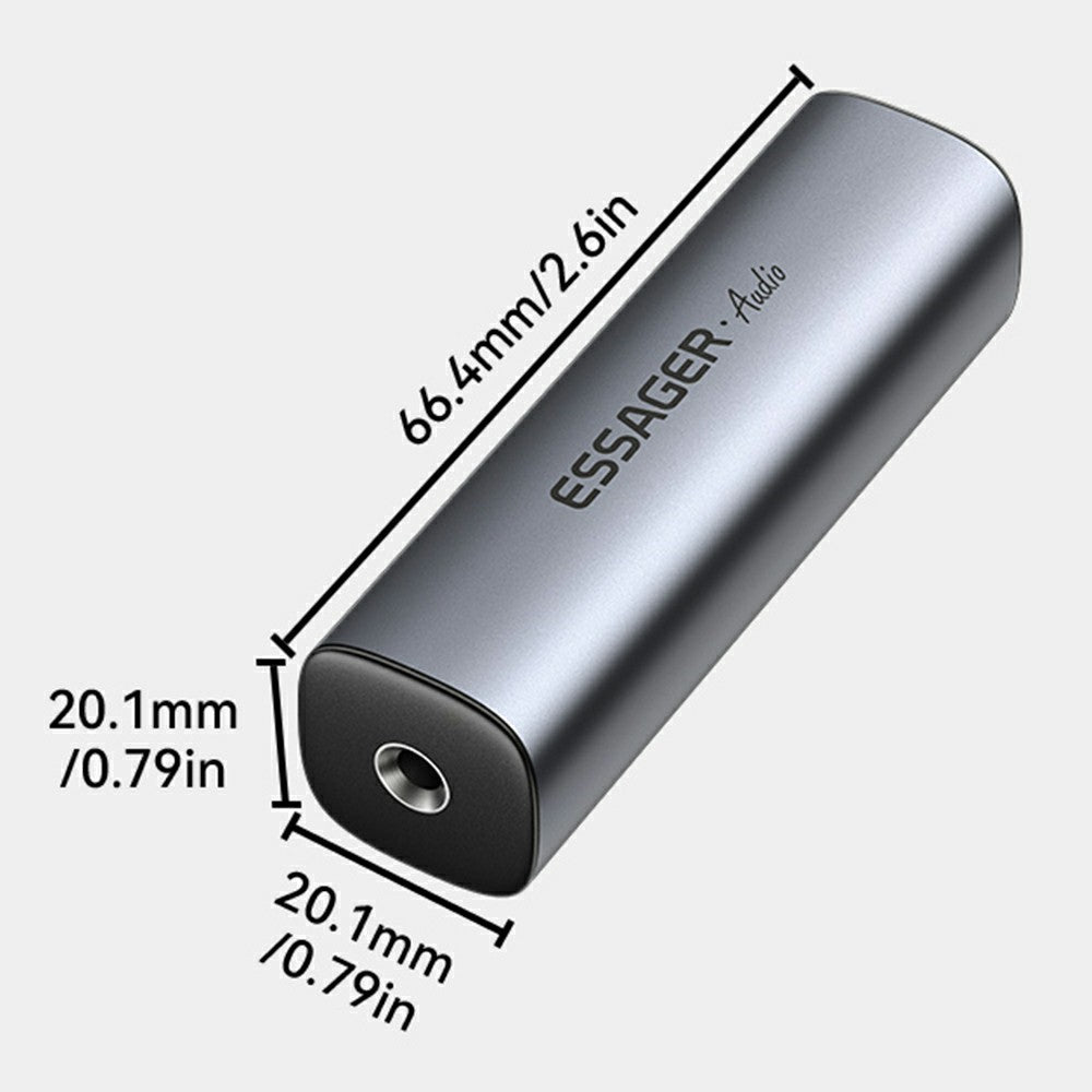 ESSAGER Portable 3.5mm Audio Ground Loop Isolator Noise Eliminator for Home Car Stereo Audio System