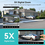 Outdoor WiFi Security Camera Waterproof HD Night Vision Dual Lens PTZ IP Cam with 32G Memory Card