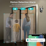 Outdoor WiFi Security Camera Waterproof HD Night Vision Dual Lens PTZ IP Cam with 32G Memory Card