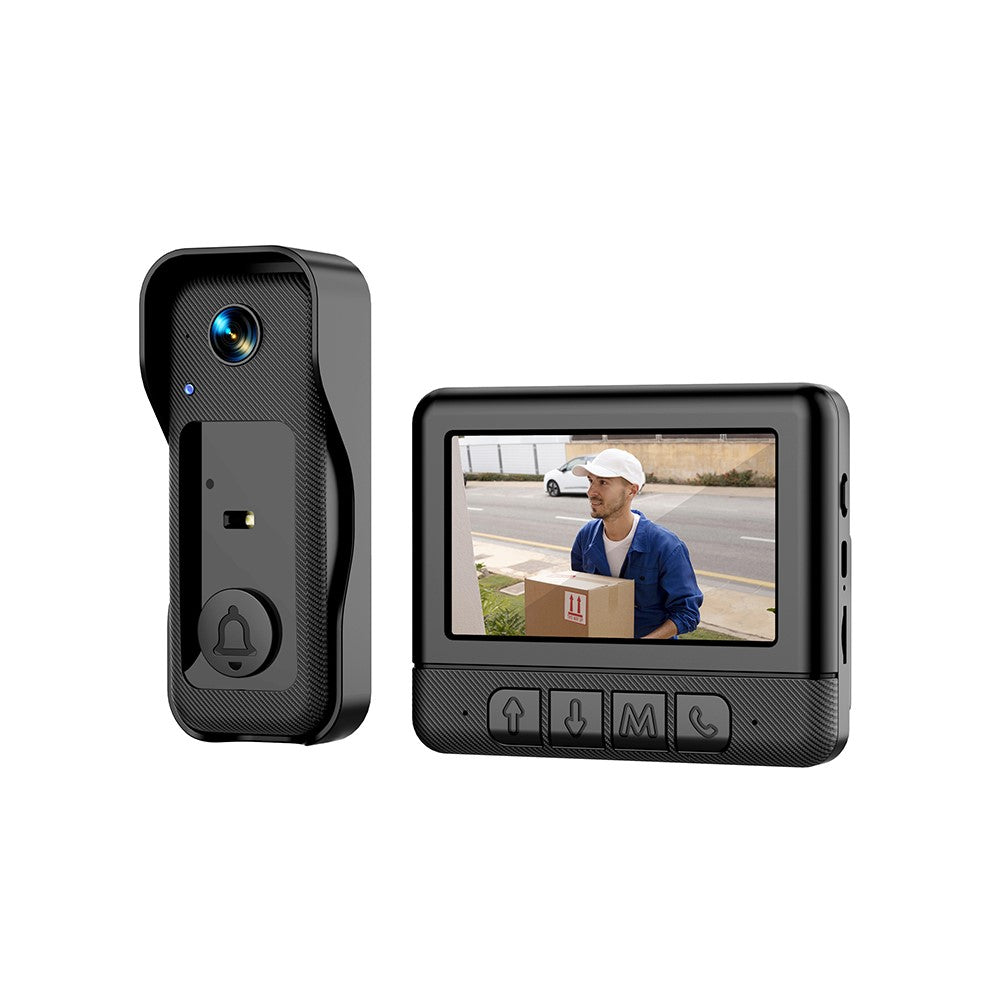 X6 Smart Video Doorbell 4.3 inch Display Wireless Intercom Infrared HD Night Vision for Home Use