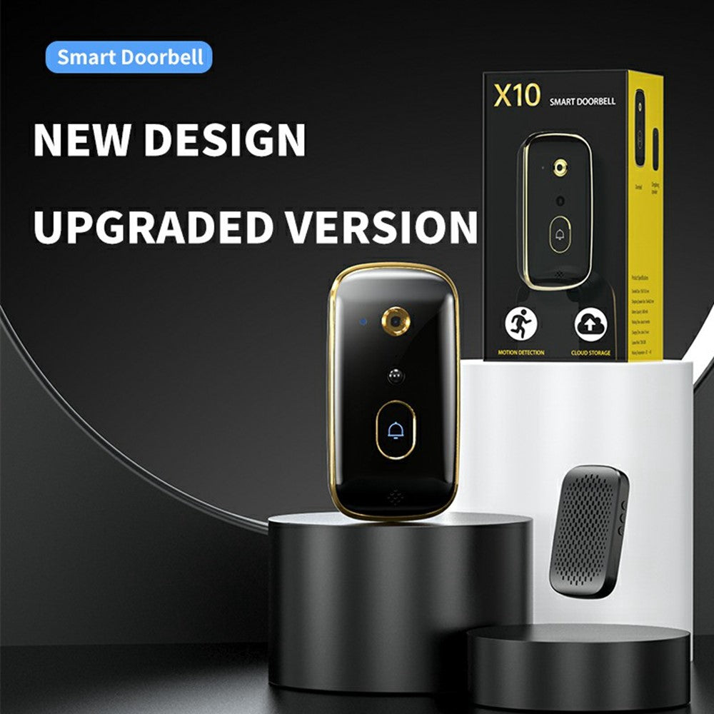 X10 Smart Video Doorbell Home Security Camera Intercom HD Night Vision Snapshot Infrared Motion Detection