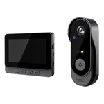 X8 Waterproof Video Doorbell 4.3 inch Indoor Screen Wireless Home Security Intercom HD Camera Two-Way Audio