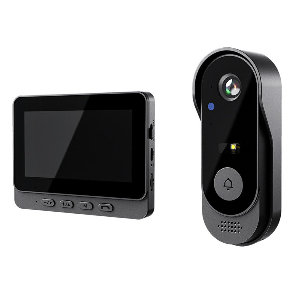 X8 Waterproof Video Doorbell 4.3 inch Indoor Screen Wireless Home Security Intercom HD Camera Two-Way Audio
