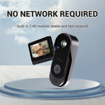 X8 Waterproof Video Doorbell 4.3 inch Indoor Screen Wireless Home Security Intercom HD Camera Two-Way Audio