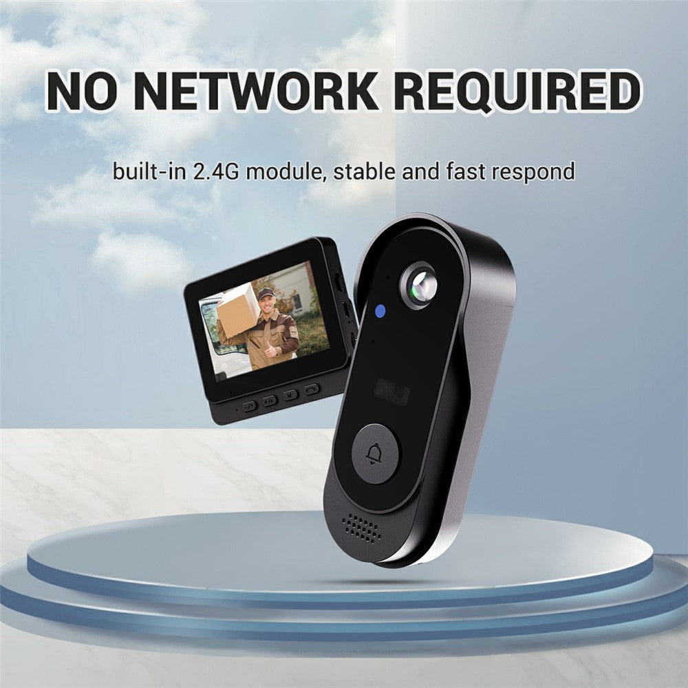 X8 Waterproof Video Doorbell 4.3 inch Indoor Screen Wireless Home Security Intercom HD Camera Two-Way Audio