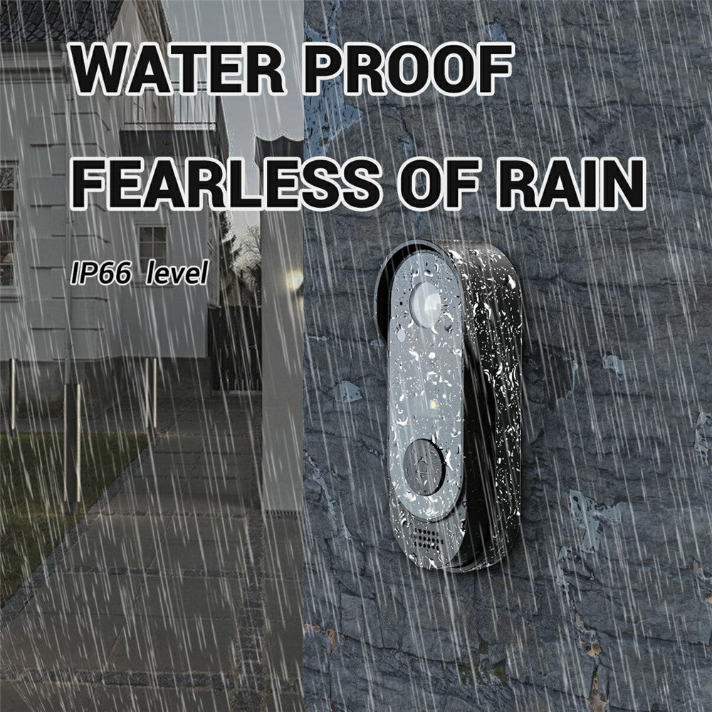 X8 Waterproof Video Doorbell 4.3 inch Indoor Screen Wireless Home Security Intercom HD Camera Two-Way Audio
