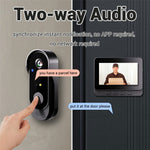 X8 Waterproof Video Doorbell 4.3 inch Indoor Screen Wireless Home Security Intercom HD Camera Two-Way Audio