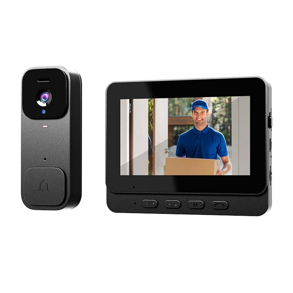 X7 Smart Video Doorbell Camera Wireless Intercom HD Monitor with Display Screen Home Security System