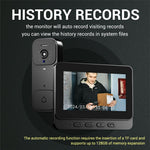 X7 Smart Video Doorbell Camera Wireless Intercom HD Monitor with Display Screen Home Security System