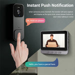 X7 Smart Video Doorbell Camera Wireless Intercom HD Monitor with Display Screen Home Security System