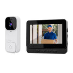 X7 Smart Video Doorbell Camera Wireless Intercom HD Monitor with Display Screen Home Security System