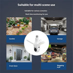 Q28-H 3MP Indoor Security Camera 3-blade Ceiling Light Motion Detection Pan Tilt Wireless Monitor for Baby Elder