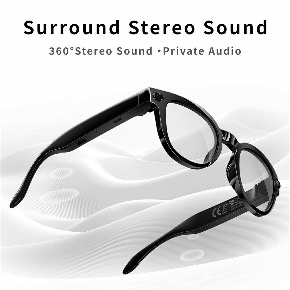 MT3 8MP Camera Smart Glasses IP65 Waterproof AI Translation Glasses Noise Reduction Hands-free Calling Eyewear