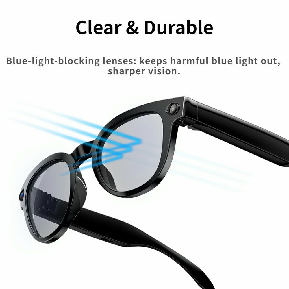 MT3 8MP Camera Smart Glasses IP65 Waterproof AI Translation Glasses Noise Reduction Hands-free Calling Eyewear
