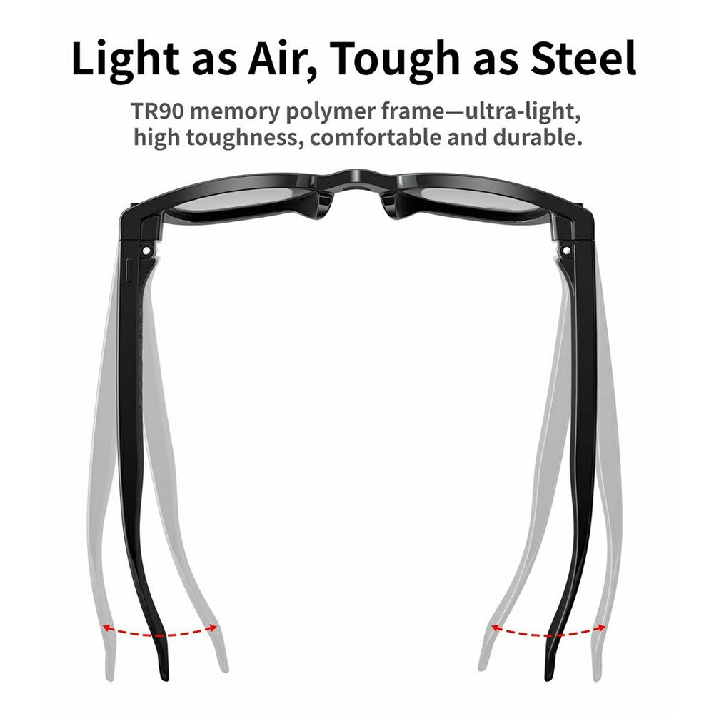 MT3 8MP Camera Smart Glasses IP65 Waterproof AI Translation Glasses Noise Reduction Hands-free Calling Eyewear