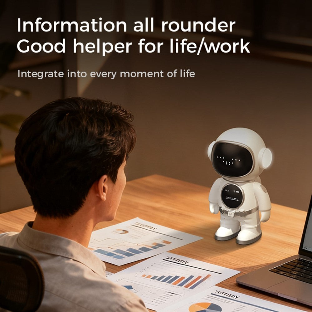BOWAI OBC8 AI Smart Talking Robot Interaktiv utbildningskompanjon med LED-uttrycksskärm Skrivbordsinlärningsrobot