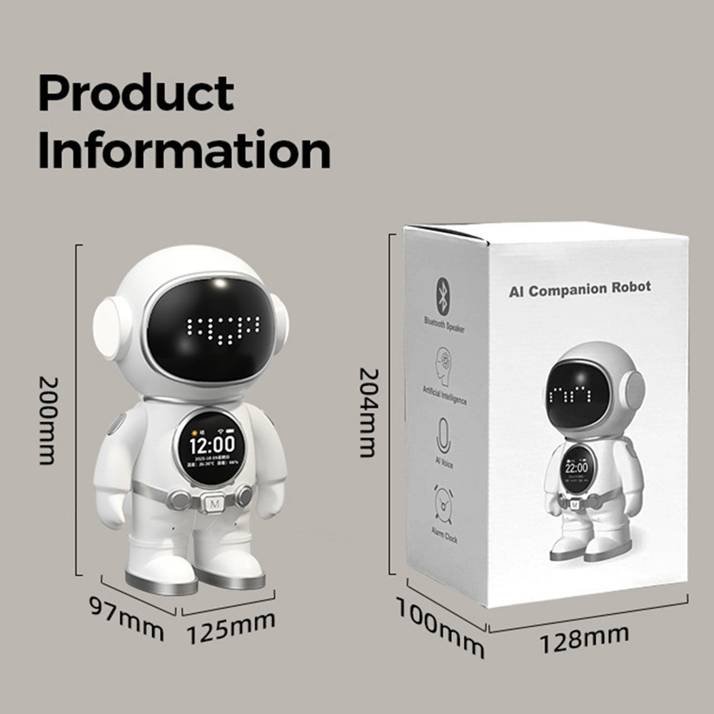 BOWAI OBC8 AI Smart Talking Robot Interaktiv utbildningskompanjon med LED-uttrycksskärm Skrivbordsinlärningsrobot