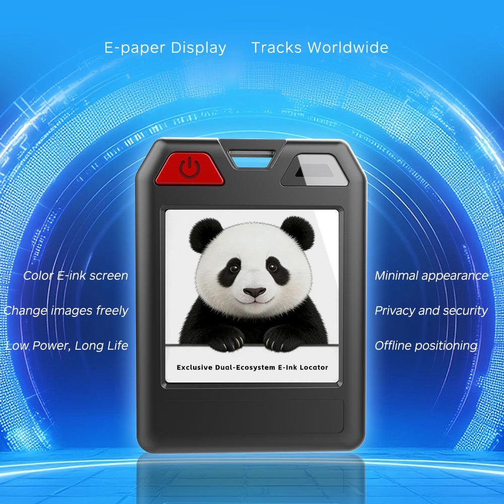 MS01 E-Ink Tracker IPX5 Waterproof 1.54 Inch Display Dual System Anti-Lost Finder for Wallet Keys
