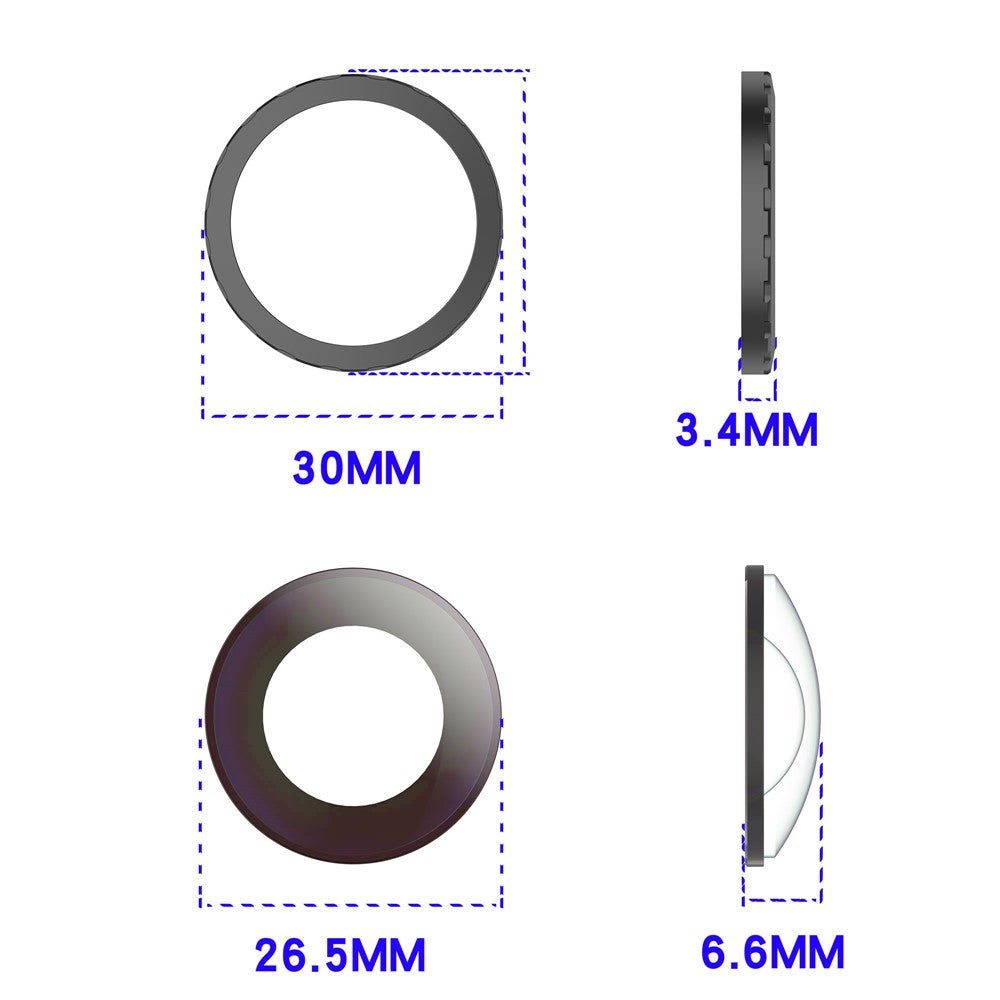 2Pcs Replacement Lens For DJI Avata 360 Drone High Clarity Glass Camera Lens Repair Part Kit