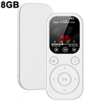 MP3-01D MP3 / MP4 Player with 8GB TF Card 1.8 inch TFT Screen Bluetooth-compatible 5.4 FM Radio Video Player