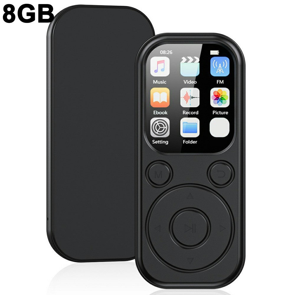 MP3-01D MP3 / MP4 Player with 8GB TF Card 1.8 inch TFT Screen Bluetooth-compatible 5.4 FM Radio Video Player