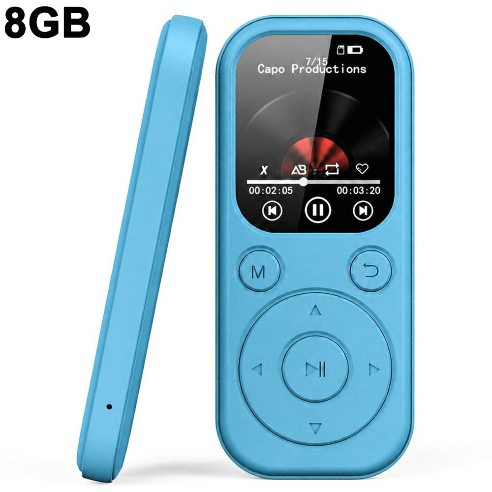 MP3-01D MP3 / MP4 Player with 8GB TF Card 1.8 inch TFT Screen Bluetooth-compatible 5.4 FM Radio Video Player