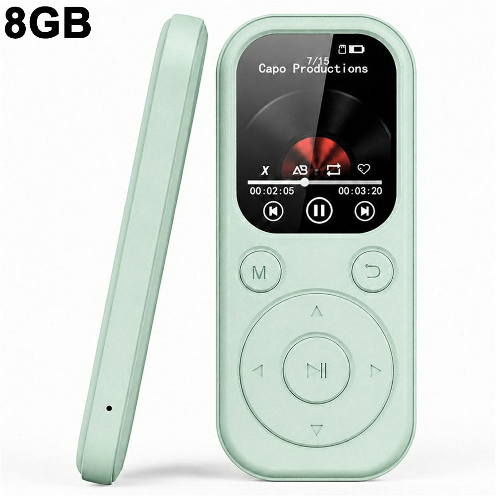 MP3-01D MP3 / MP4 Player with 8GB TF Card 1.8 inch TFT Screen Bluetooth-compatible 5.4 FM Radio Video Player