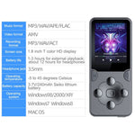 MROBO X-02 64GB 1.8-inch Screen Student Learning MP4 Player FM Radio Music Video Player with Sound Recording Function