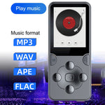 MROBO X-02 64GB 1.8-inch Screen Student Learning MP4 Player FM Radio Music Video Player with Sound Recording Function
