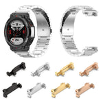 For Huami Amazfit T-Rex 2 1 Pair Stainless Steel Watch Adapter Connector Watch Band Accessory
