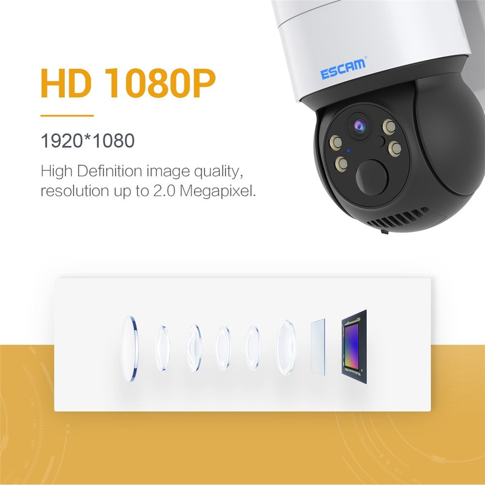 ESCAM QF170 2MP PIR Motion Detection WiFi Two-way Voice Rechargeable Camera Night Vision Security IP Camera Support Cloud Storage